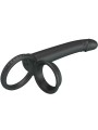 PRETTY LOVE MOSES ANILLO DOBLE PENE PARA DONLE PENETACION NEGRO