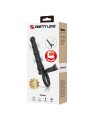 PRETTY LOVE TATUM ANILLO VIBRADOR PENE CON PLUG 10 VIBRACIONES NEGRO