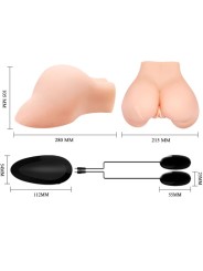 CRAZY BULL VAGINA Y ANO CON MALLA REALISTA CON VIBRACION