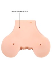 CRAZY BULL VAGINA Y ANO CON MALLA REALISTA CON VIBRACION