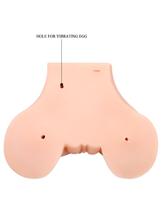 CRAZY BULL VAGINA Y ANO CON MALLA REALISTA CON VIBRACION