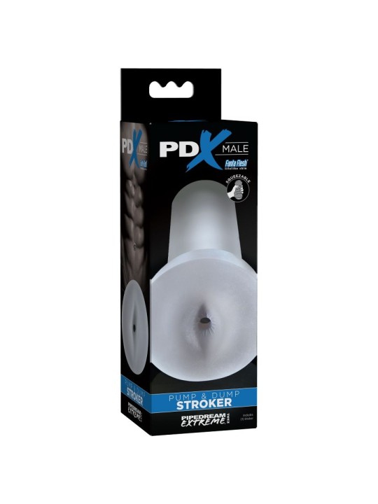 PDX MALE PUMP AND DUMP STROKER MASTURBADOR TRANSPARENTE