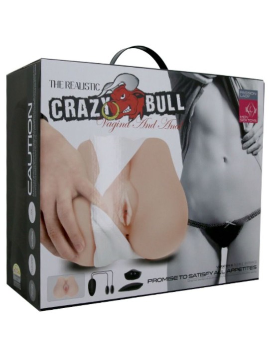 CRAZY BULL VAGINA Y ANO REALISTICOS CON VIBRACION POSICION 3