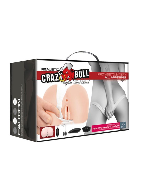 CRAZY BULL VAGINA Y ANO REALISTICOS CON VIBRACION POSICION 8