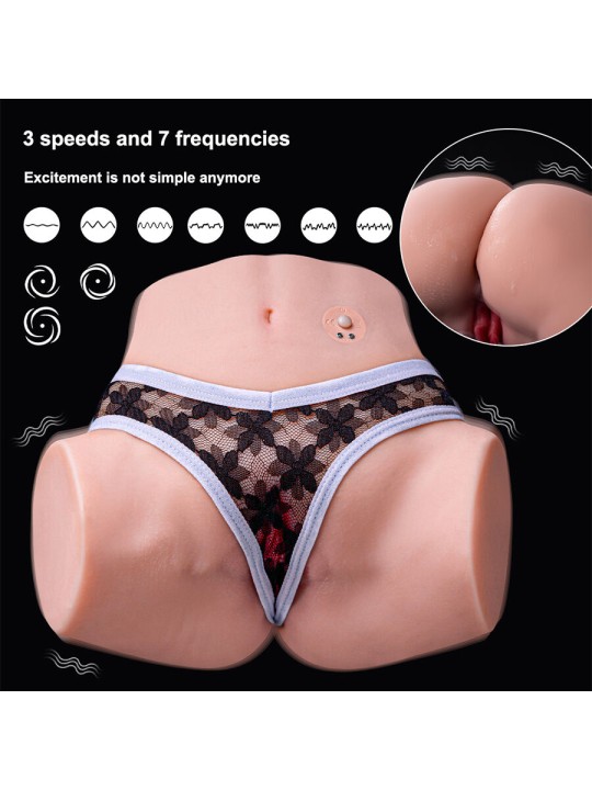 XISE TRACY VIBRATING MASTURBADOR VAGINA Y ANO REALISTICO MULTIPOSICION CON VIBRACION