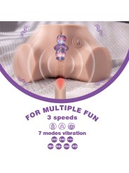 XISE FENNIE SHAKING MASTURBADOR VAGINA Y ANO REALISTICO MULTIPOSICION CON VIBRACION