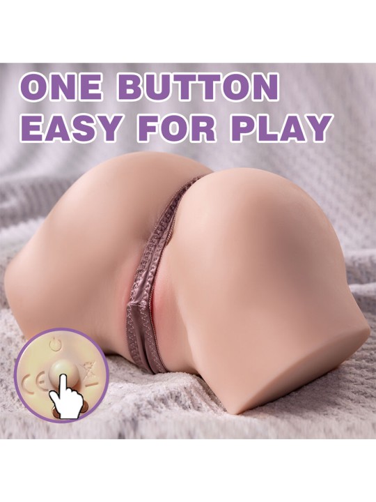 XISE FENNIE SHAKING MASTURBADOR VAGINA Y ANO REALISTICO MULTIPOSICION CON VIBRACION