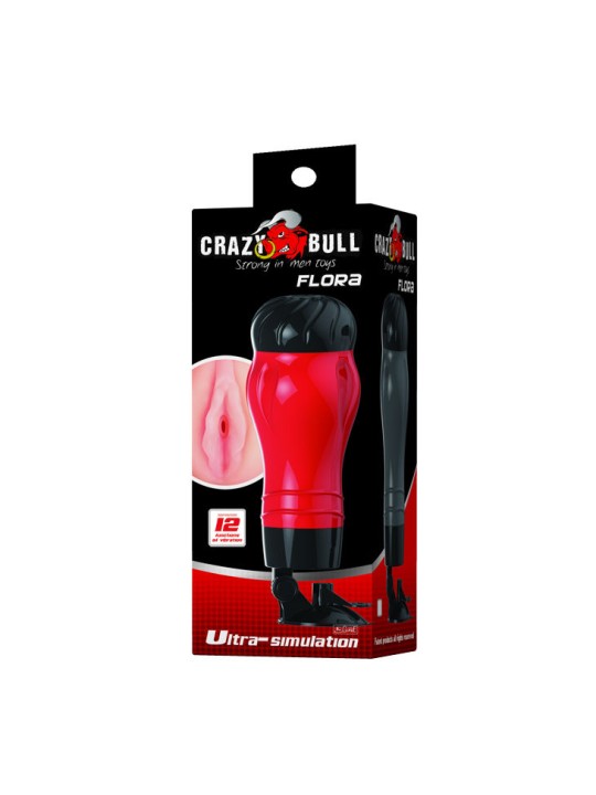 CRAZY BULL FLORA VAGINA CON BASE MASTURBADOR