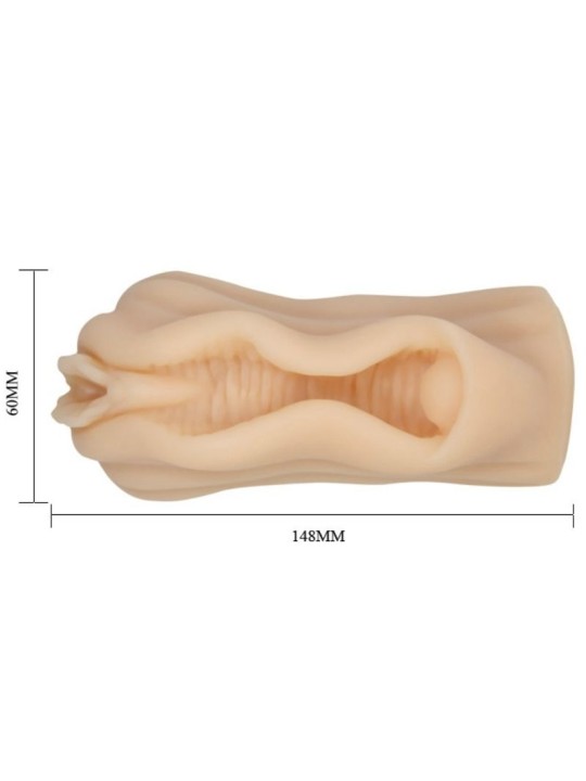 BAILE MINI MASTURBADOR MASCULINO DISENO LABIOS VAGINA