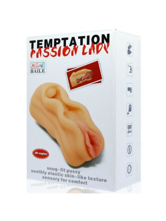 BAILE MINI MASTURBADOR MASCULINO DISENO LABIOS VAGINA