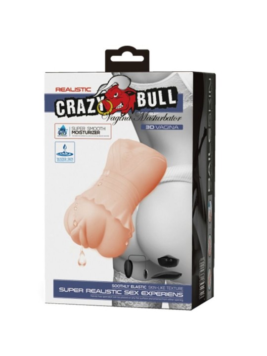CRAZY BULL MASTURBADOR WATER SKIN VAGINA CON BALAS VIBRADORAS