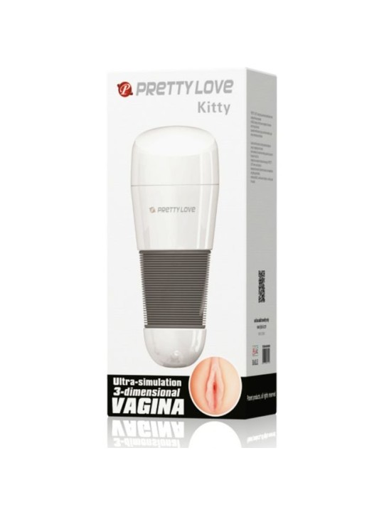 PRETTY LOVE KITTY MASTURBADOR BLANCO VAGINA