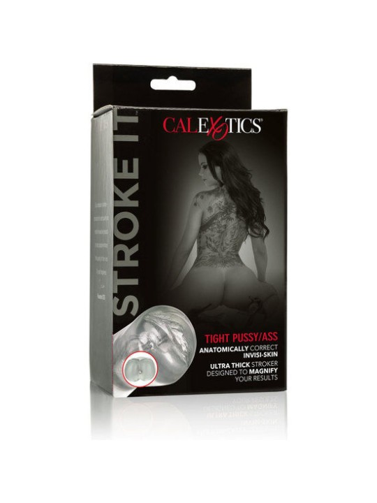 CALEXOTICS STROKE IT MASTURBADOR VAGINA ANO TRASLUCIDO