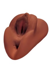 PDX PLUS PERFECT PUSSY DOUBLE STROKER MASTURBADOR VAGINA Y ANO MARRON