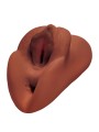 PDX PLUS PERFECT PUSSY DOUBLE STROKER MASTURBADOR VAGINA Y ANO MARRON