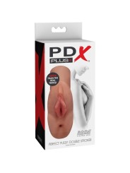 PDX PLUS PERFECT PUSSY DOUBLE STROKER MASTURBADOR VAGINA Y ANO
