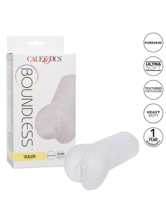 CALEXOTICS BOUNDLESS VULVA MASTURBADOR TRANSPARENTE