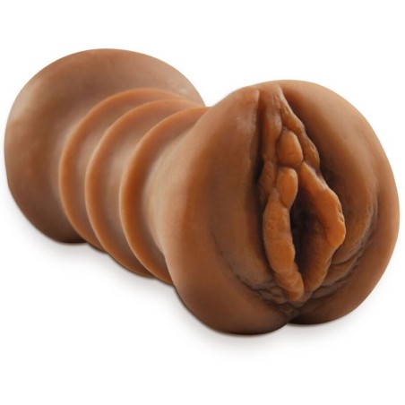 FETISH FANTASY EXTREME MASTURBADOR REALISTICO DOBLE ENTRADA VAGINA ANO MARRON