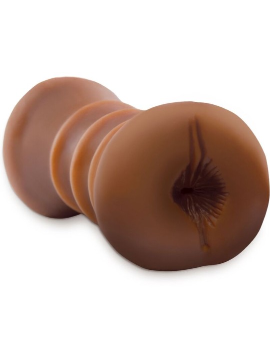 FETISH FANTASY EXTREME MASTURBADOR REALISTICO DOBLE ENTRADA VAGINA ANO MARRON