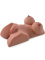 PDX PLUS TORSO MASTURBADOR FEMENINO DOBLE ENTRADA CARAMELO