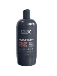 PDX PLUS MASTURBADOR STROKER DISENO DISCRETO DE BOTE CHAMPU MILK ME HONEY CARAMELO