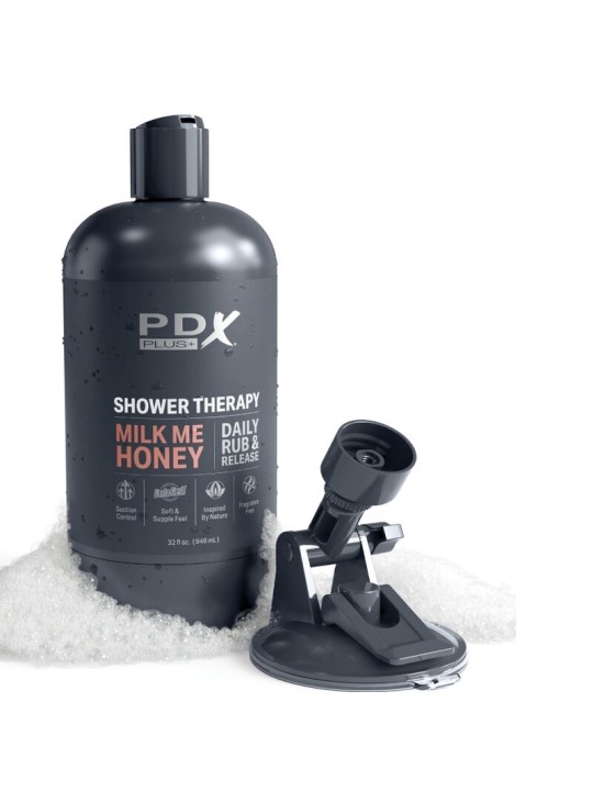 PDX PLUS MASTURBADOR STROKER DISENO DISCRETO DE BOTE CHAMPU MILK ME HONEY CARAMELO