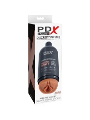 PDX PLUS MASTURBADOR STROKER DISENO DISCRETO DE BOTE CHAMPU MILK ME HONEY CARAMELO