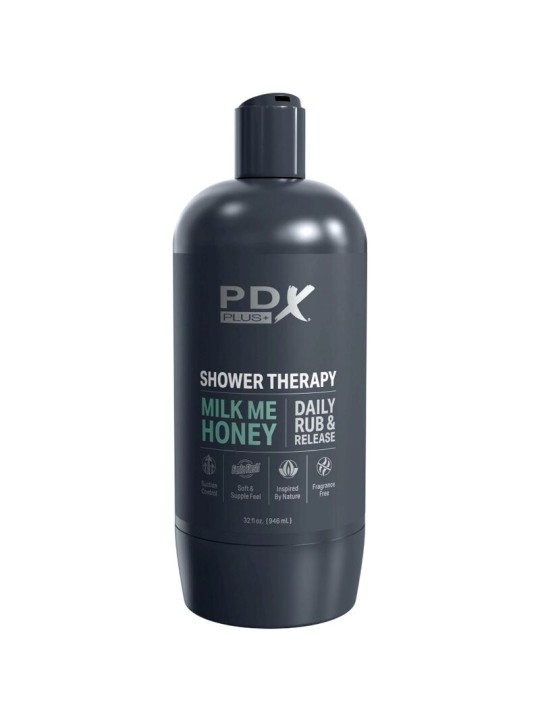 PDX PLUS MASTURBADOR STROKER DISENO DISCRETO DE BOTE CHAMPU MILK ME HONEY