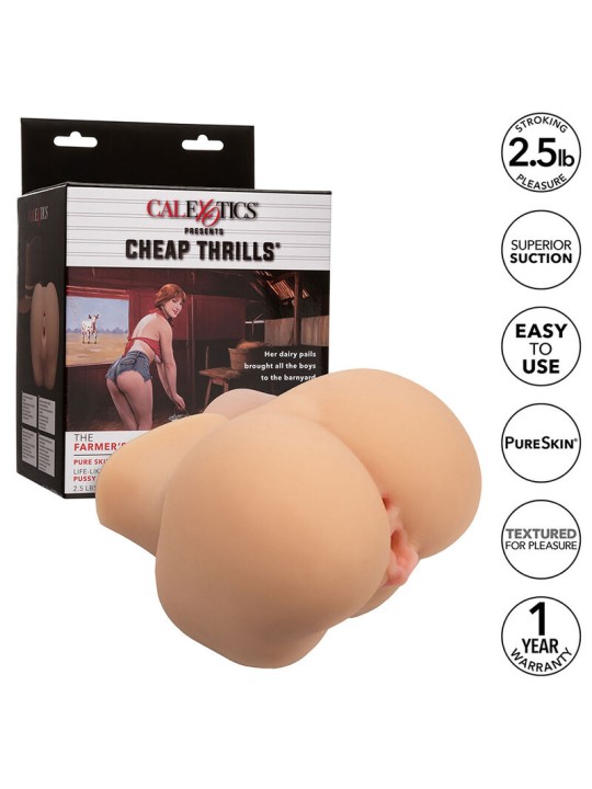 CALEXOTICS THE FARMERS DAUGHTER DOBLE MASTURBADOR REALISTICO NATURAL