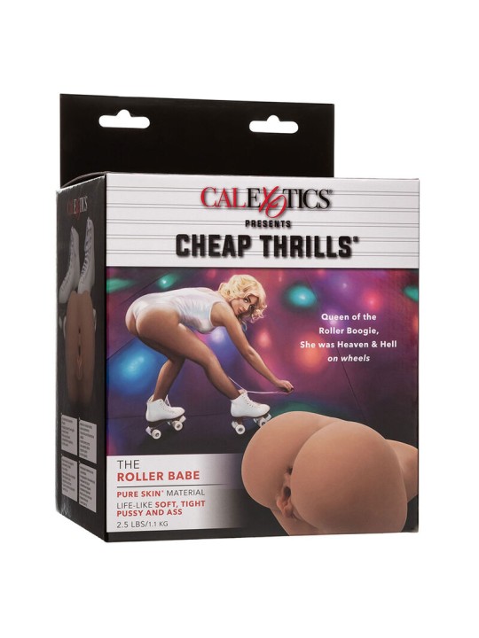 CALEXOTICS THE ROLLER BABE DOBLE MASTURBADOR REALISTICO NATURAL
