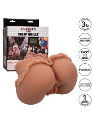 CALEXOTICS THE HOMECOMING QUEEN DOBLE MASTURBADOR REALISTICO CARAMELO