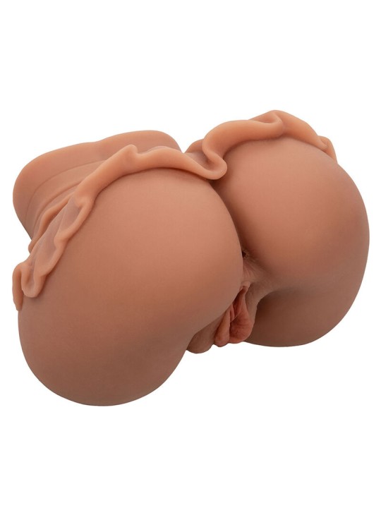 CALEXOTICS THE HOMECOMING QUEEN DOBLE MASTURBADOR REALISTICO CARAMELO