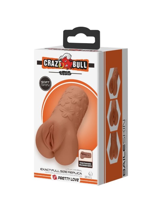 CRAZY BULL SCARLET VAGINA Y ANO DISENO CON FLORES NATURAL