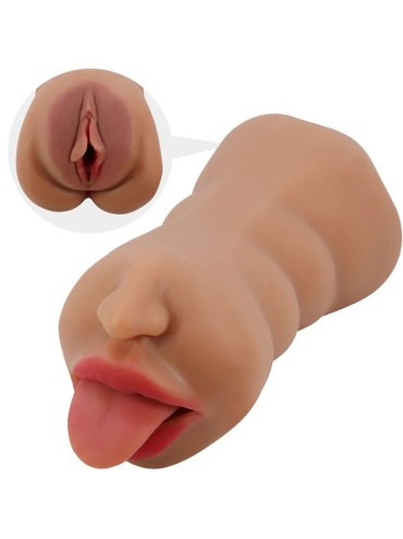 CRAZY BULL SARAH MASTURBADOR DOBLE BOCA VAGINA NATURAL