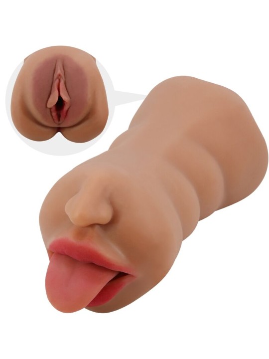 CRAZY BULL SARAH MASTURBADOR DOBLE BOCA VAGINA NATURAL