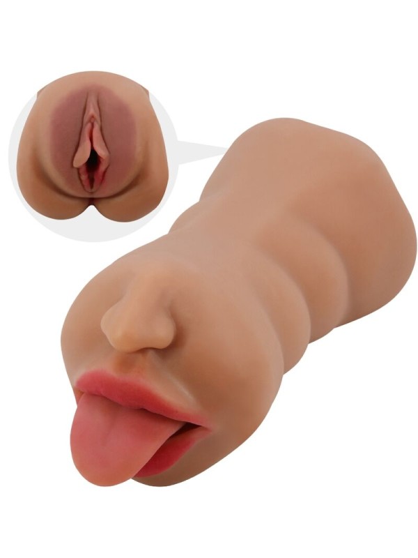 CRAZY BULL SARAH MASTURBADOR DOBLE BOCA VAGINA NATURAL