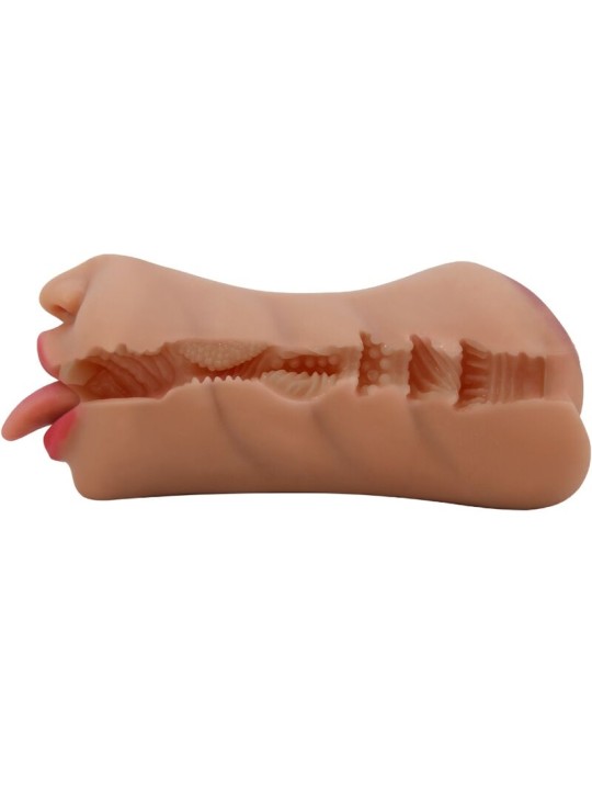 CRAZY BULL SARAH MASTURBADOR DOBLE BOCA VAGINA NATURAL