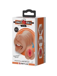 CRAZY BULL SARAH MASTURBADOR DOBLE BOCA VAGINA NATURAL