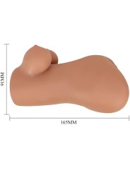 CRAZY BULL HANNAH MASTURBADOR DOBLE VAGINA ANO REALISTICO MULATO