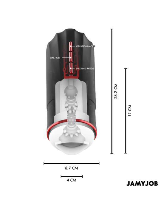 JAMYJOB MEGABITE MASTURBADOR BOCA AUTOMTICO 5 MODOS ONDAS ESTIMULADORAS Y VIBRACION
