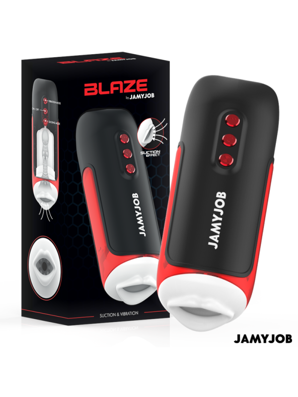 JAMYJOB BLAZE MASTURBADOR BOCA AUTOMTICO 5 MODOS ONDAS ESTIMULADORAS Y VIBRACION