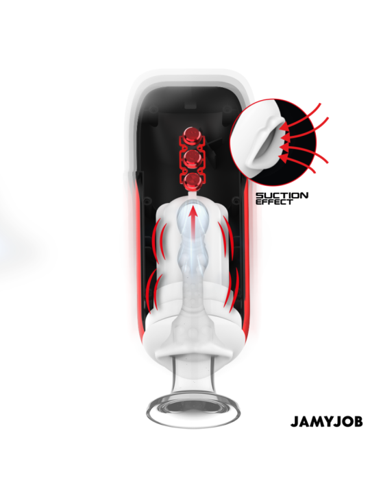 JAMYJOB BLAZE MASTURBADOR BOCA AUTOMTICO 5 MODOS ONDAS ESTIMULADORAS Y VIBRACION
