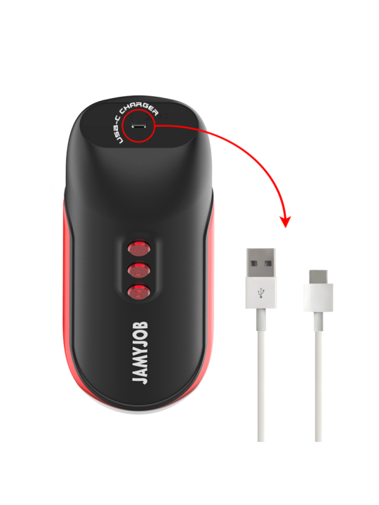 JAMYJOB BLAZE MASTURBADOR BOCA AUTOMTICO 5 MODOS ONDAS ESTIMULADORAS Y VIBRACION