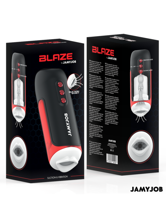 JAMYJOB BLAZE MASTURBADOR BOCA AUTOMTICO 5 MODOS ONDAS ESTIMULADORAS Y VIBRACION