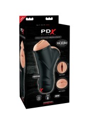 PDX ELITE MASTURBADOR MASCULINO DOBLE BOCA Y VAGINA