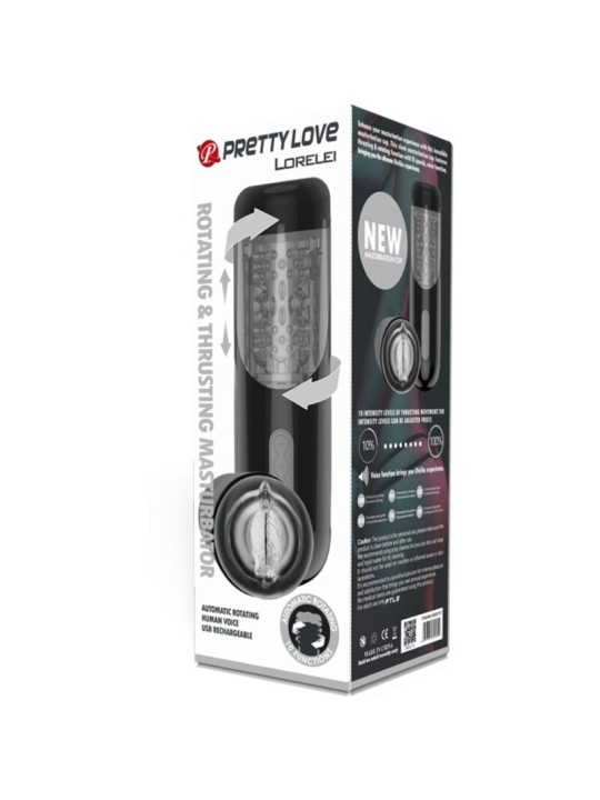 PRETTY LOVE MASTURBADOR RECARGABLE MULTIFUNCION LORELEI