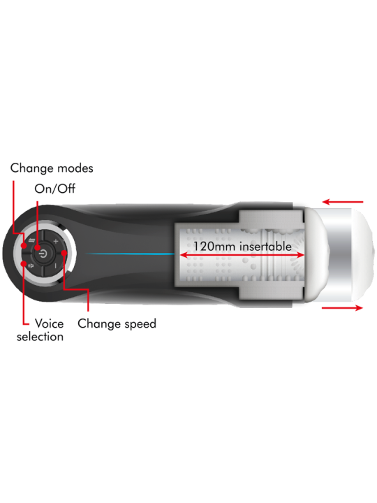JAMYJOB MILKER STROKER CON FUNCION UP AND DOWN