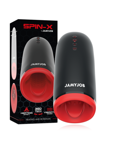 JAMYJOB SPIN X MASTURBADOR CON ROTACION Y FUNCION CALOR