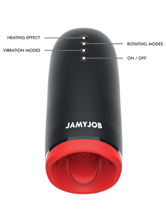 JAMYJOB SPIN X MASTURBADOR CON ROTACION Y FUNCION CALOR