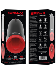 JAMYJOB SPIN X MASTURBADOR CON ROTACION Y FUNCION CALOR